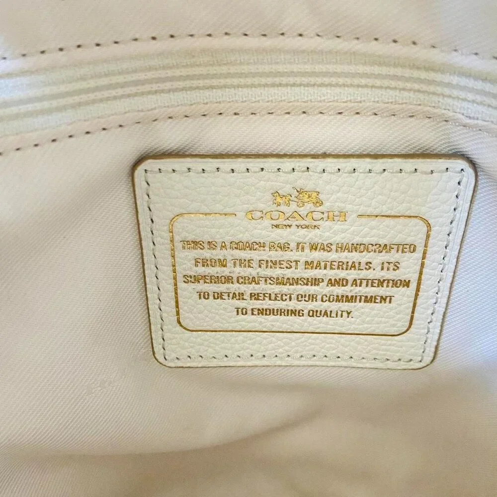 Coach 2015 Leather Chain Whiplash Whipstitch Crossbody Mini Duffle Bag 35373